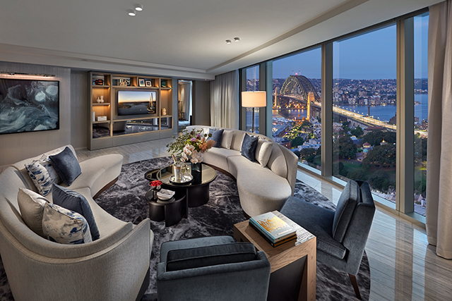 A Harbour Bridge Suite at the new luxurious Crown Towers