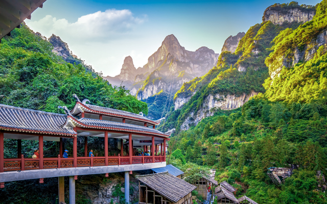 Zhangjiajie Natural Mountain scenery scenery_640