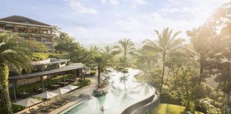 Aerial view of Padma Resort Ubud