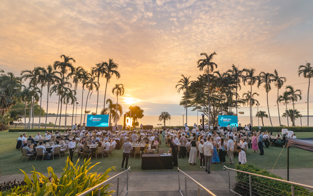 The ISFNF 2026 Congress Dinner held on the lawns of Mindil Beach Casino Resort, Image credit Tourism and Events NT_640