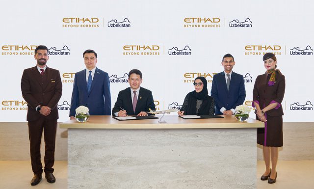 Etihad signs cooperation agreement with Uzbekistan